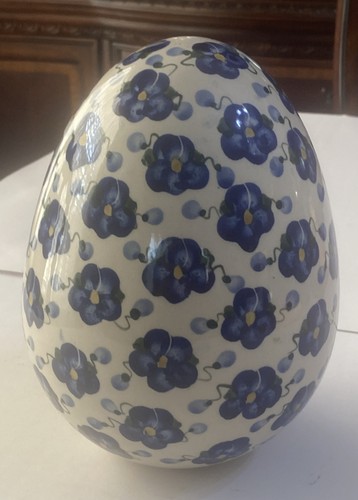 Large pottery egg - pottery,